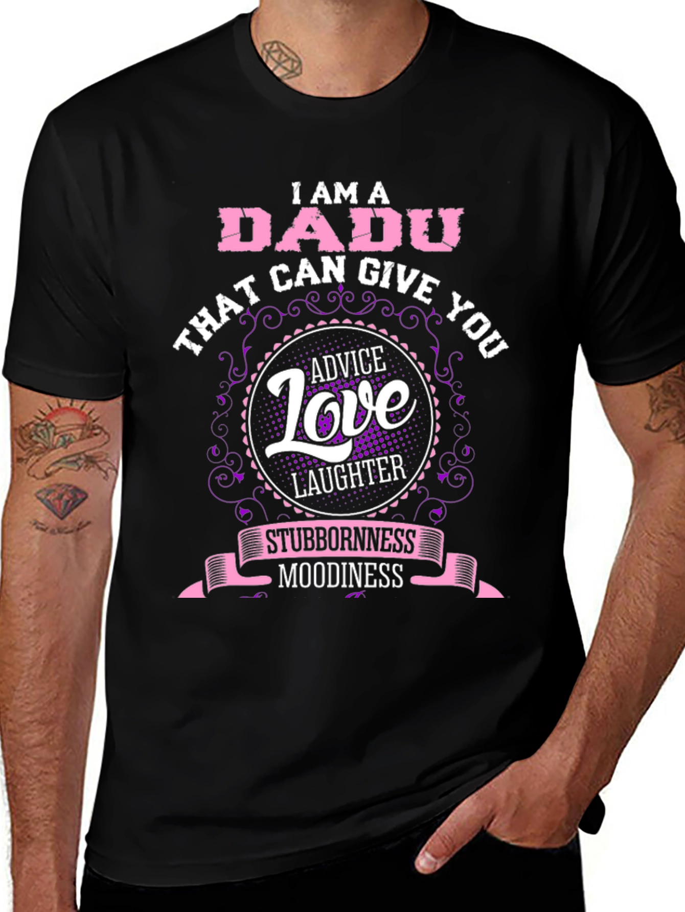 I AM A DADU Funny Graphic Tee