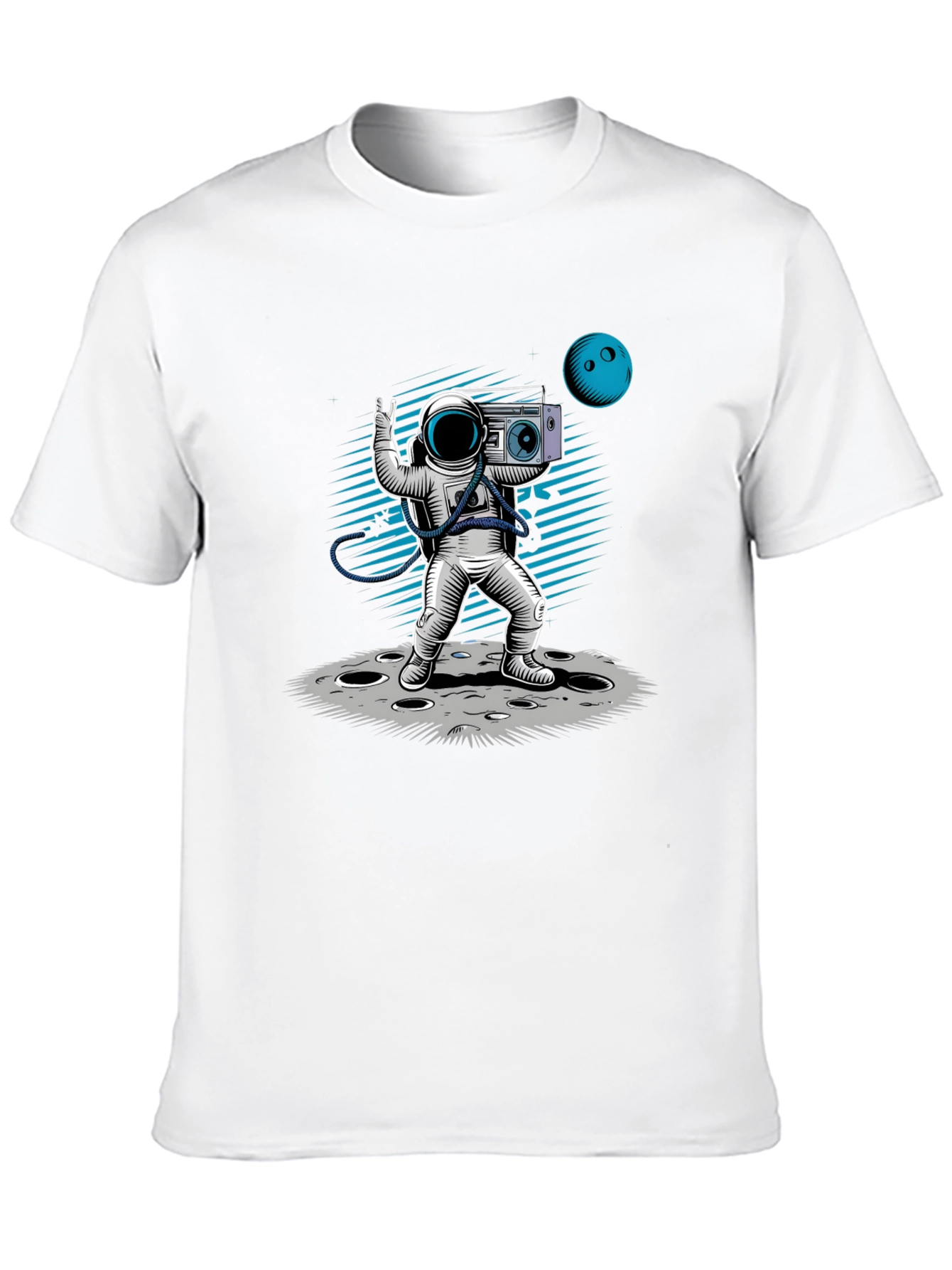 Astronaut Moonwalk T-Shirt - Black Graphic Tee