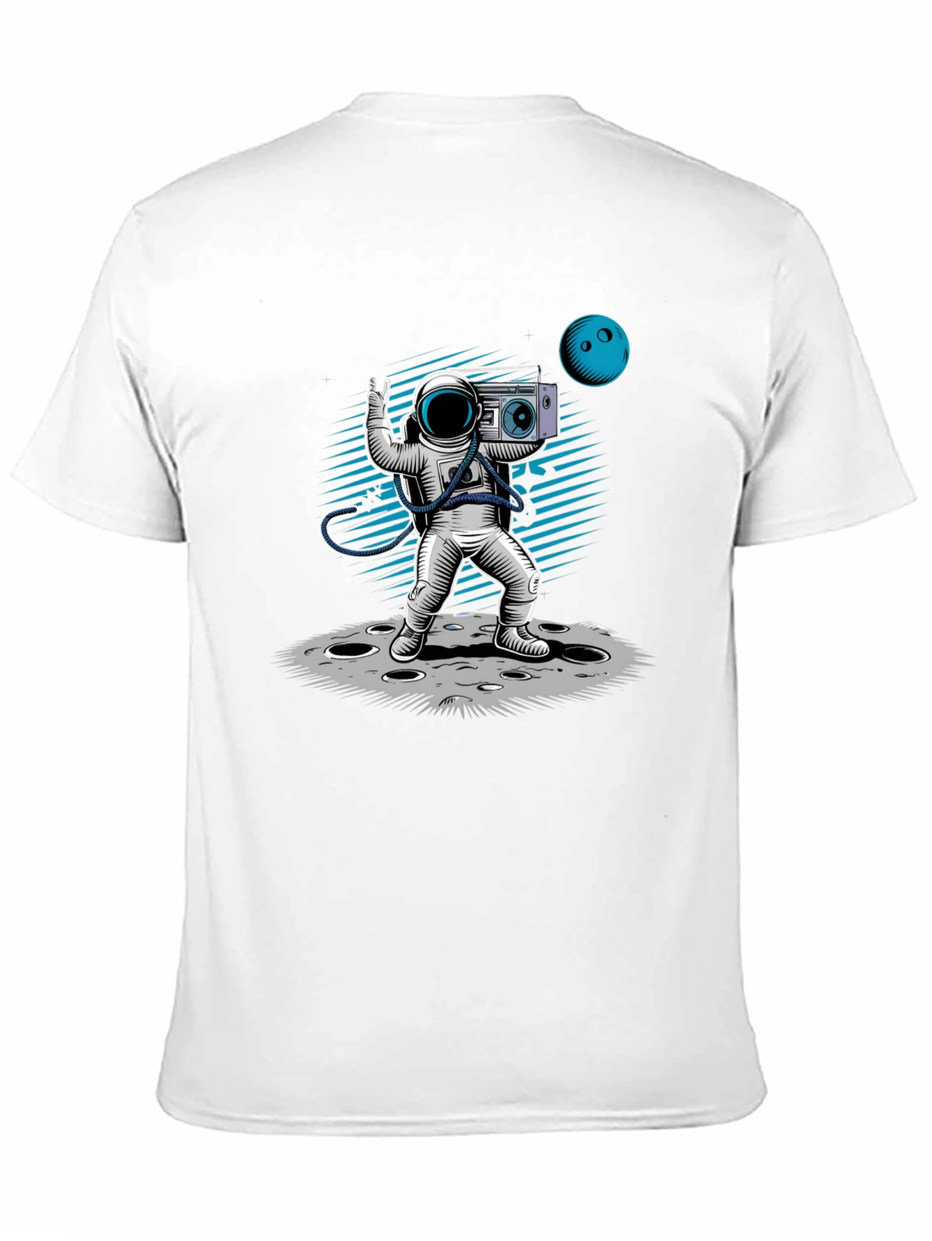 Astronaut Moonwalk T-Shirt - Black Graphic Tee