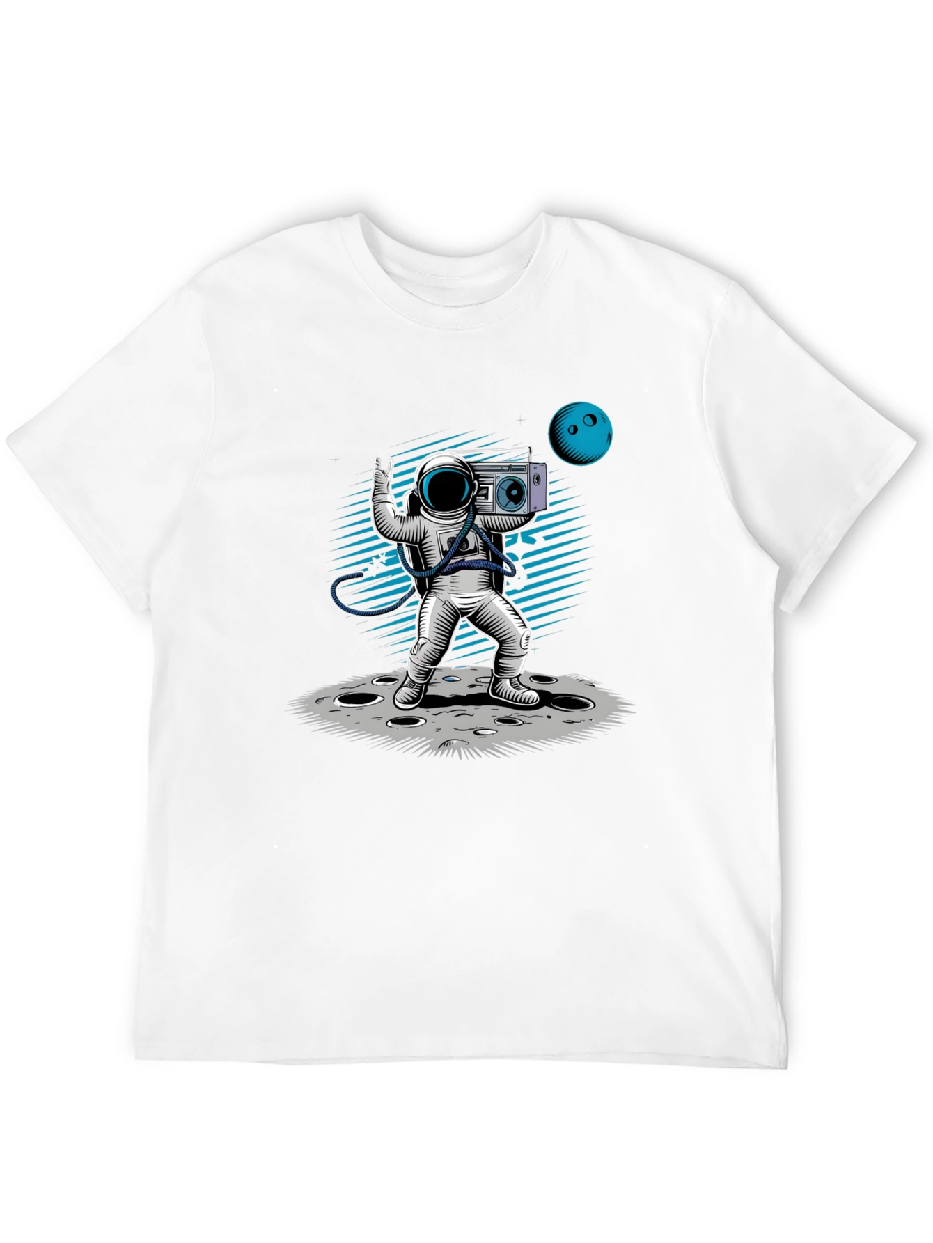 Astronaut Moonwalk T-Shirt - Black Graphic Tee