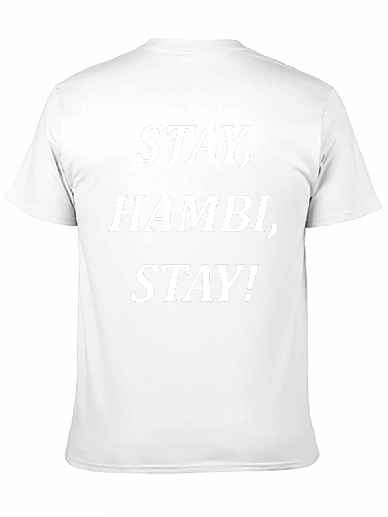 Stay Hambi Stay Graphic Tee - Black Cotton