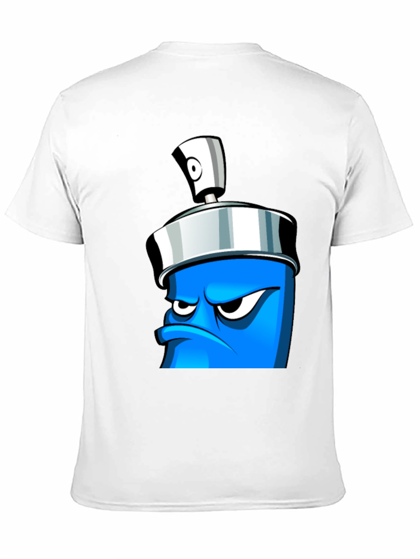 Mens Graphic T-Shirt - Cartoon Spray Can Design