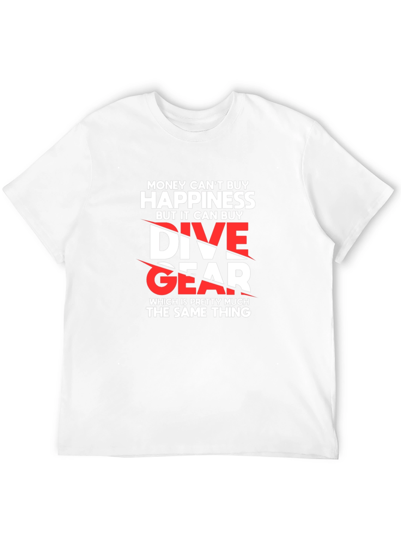Dive Gear T-Shirt - Money Cant Buy Happiness