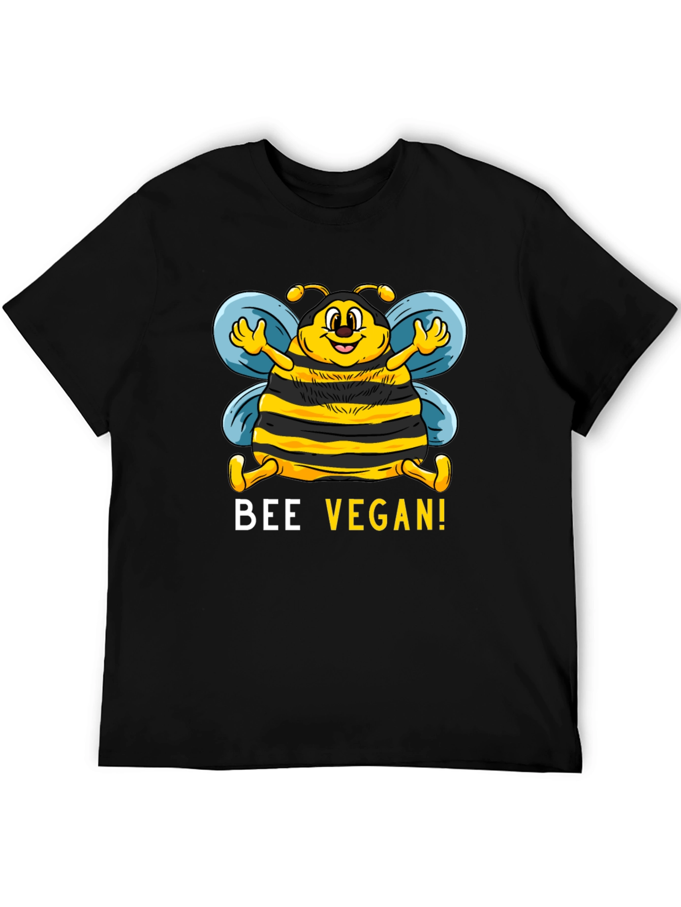 Bee Vegan T-Shirt - Black