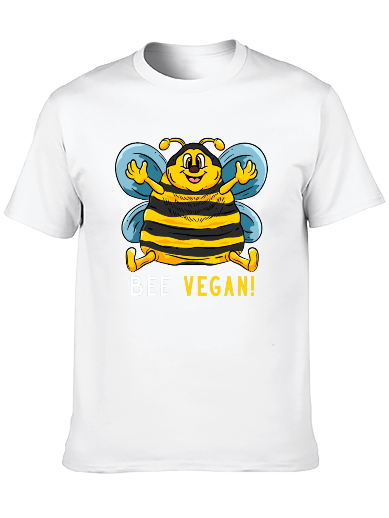 Bee Vegan T-Shirt - Black