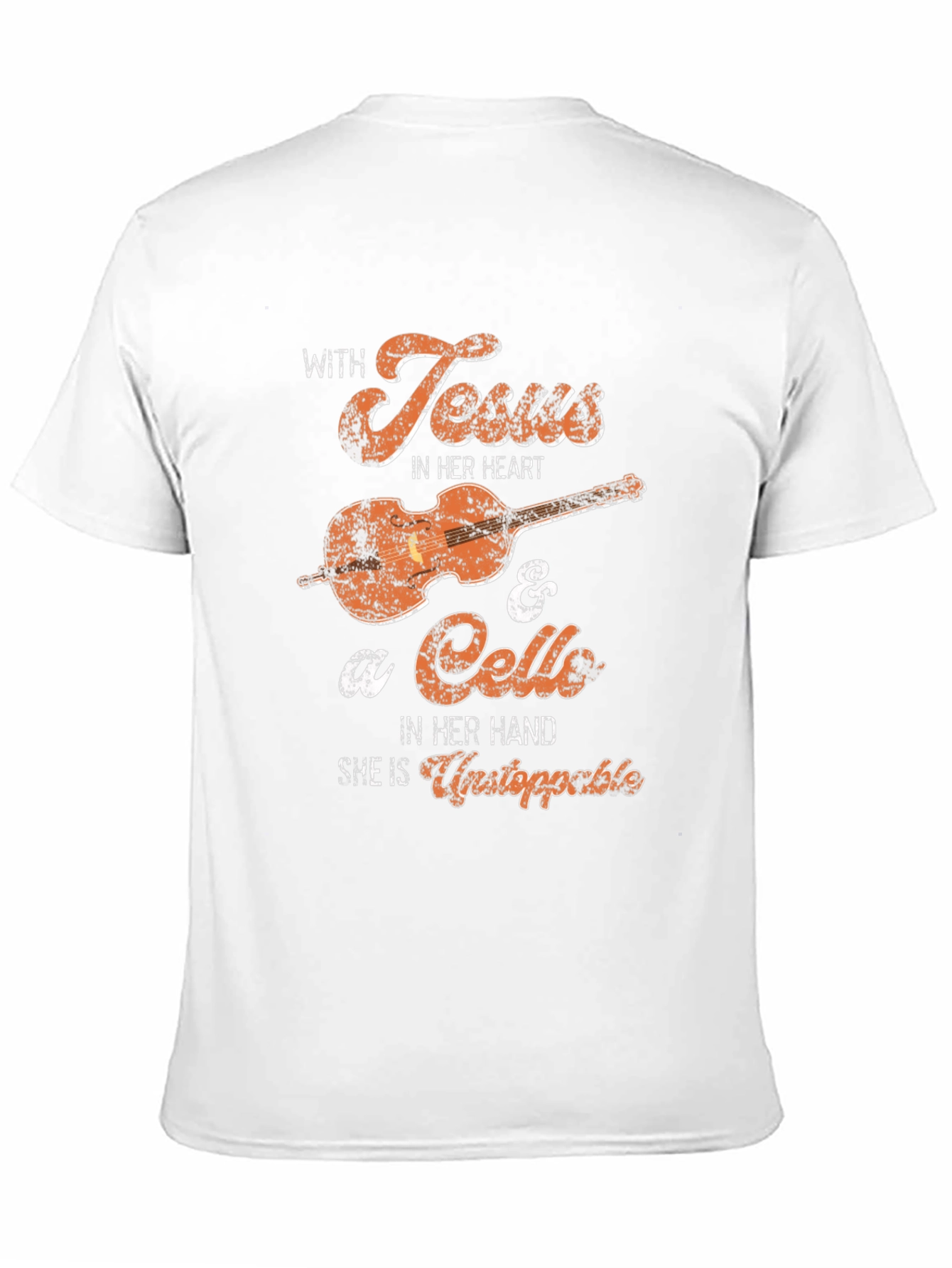 With Jesus and a Cello T-Shirt