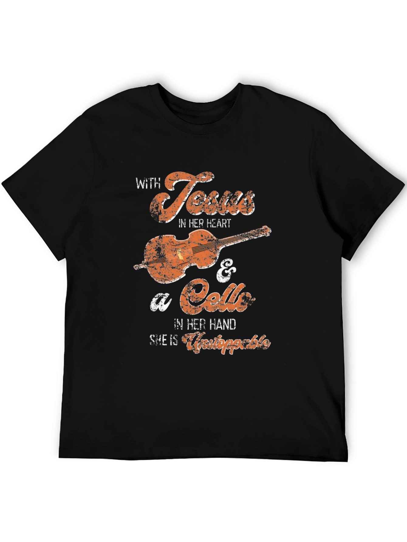 With Jesus and a Cello T-Shirt