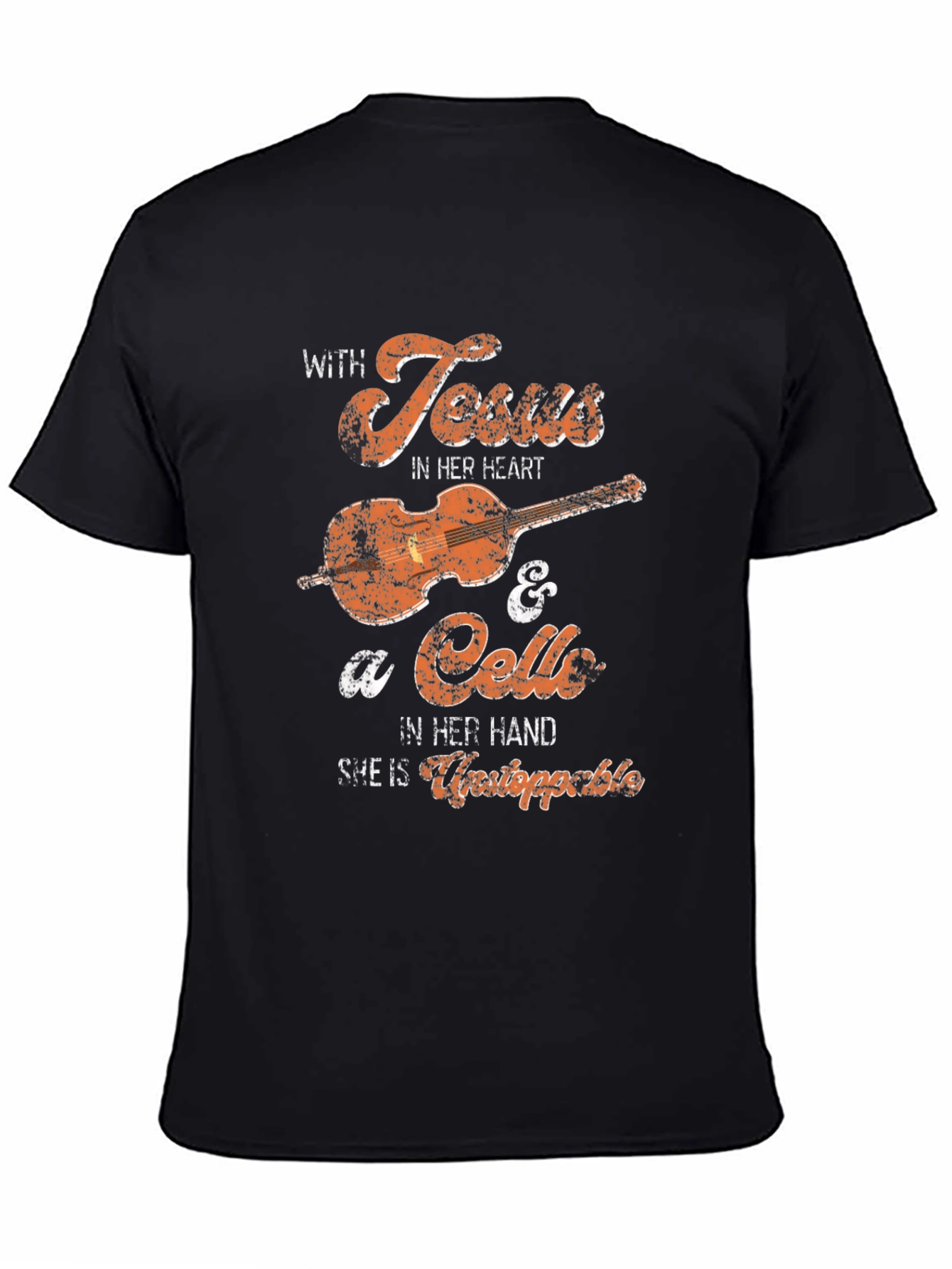 With Jesus and a Cello T-Shirt
