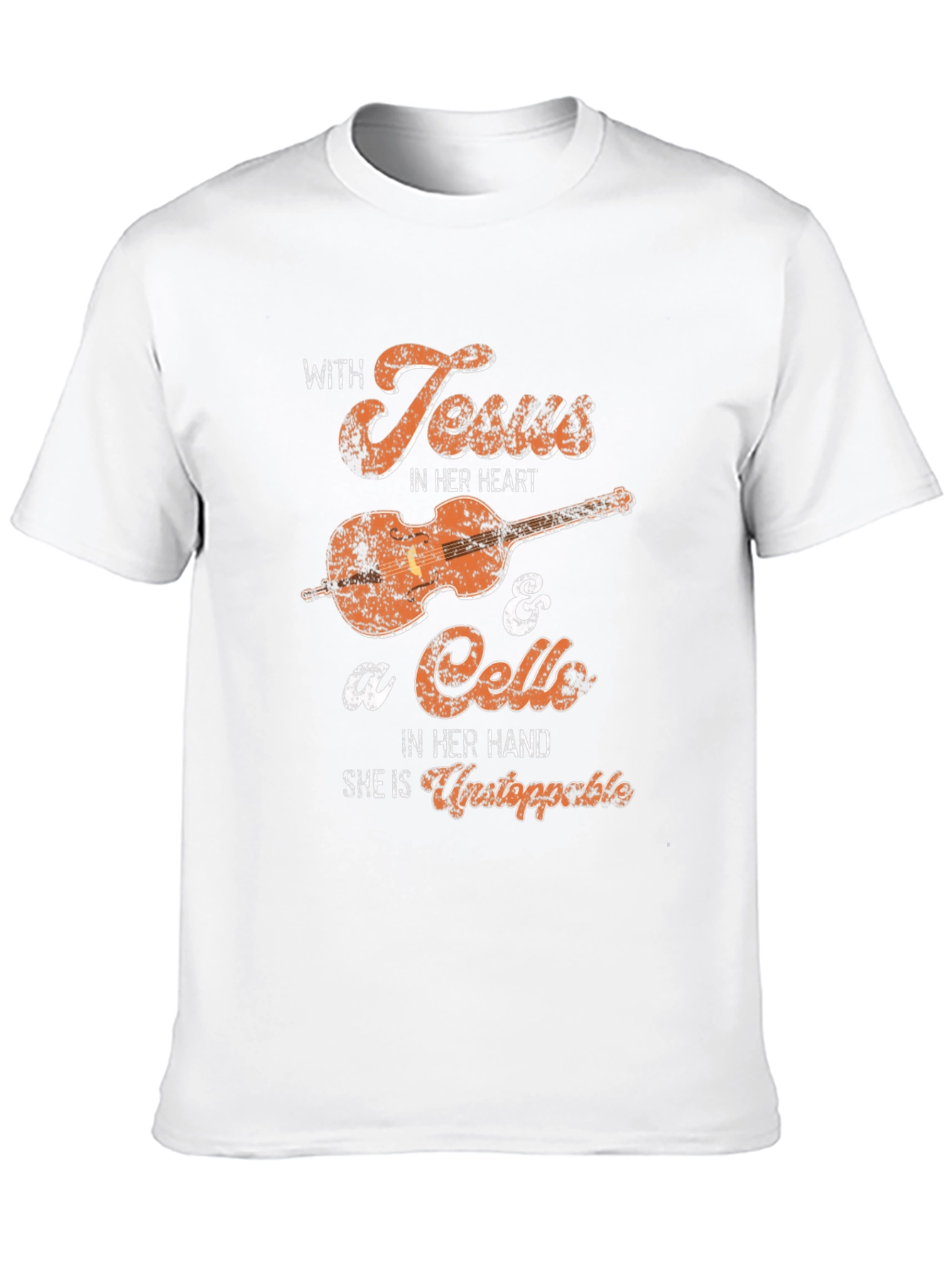 With Jesus and a Cello T-Shirt
