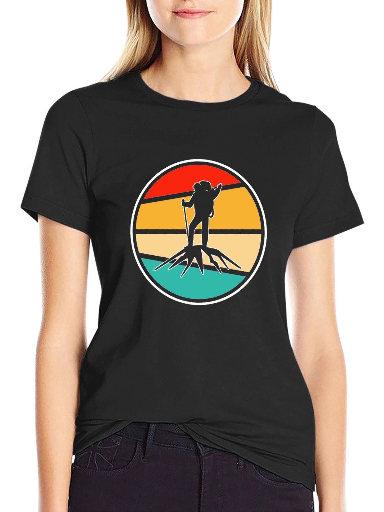 Retro Hiker T-Shirt - Adventure Awaits!