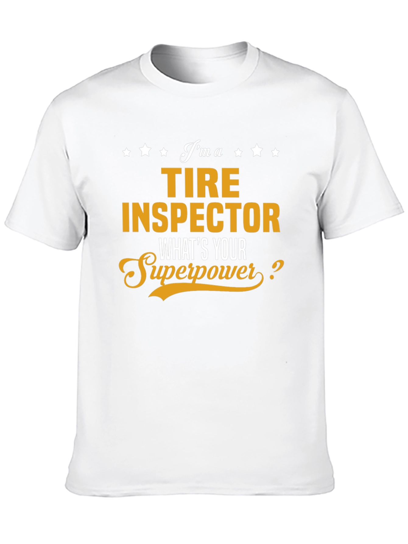 Tire Inspector Superpower Black T-Shirt