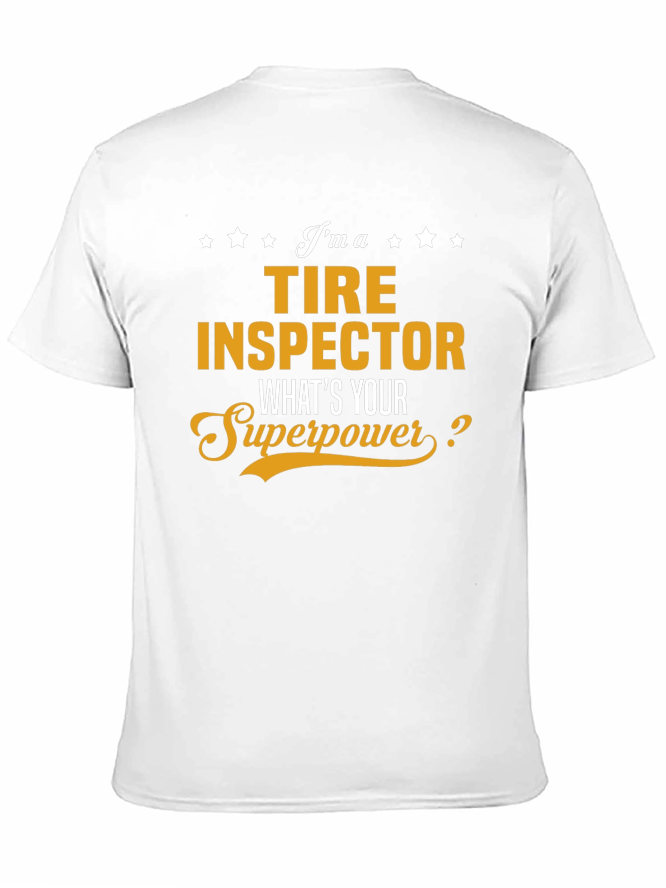 Tire Inspector Superpower Black T-Shirt