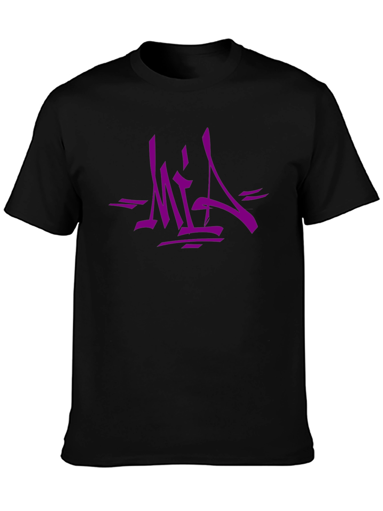 Urban Style Graphic Tee - Bold Purple MIA Design