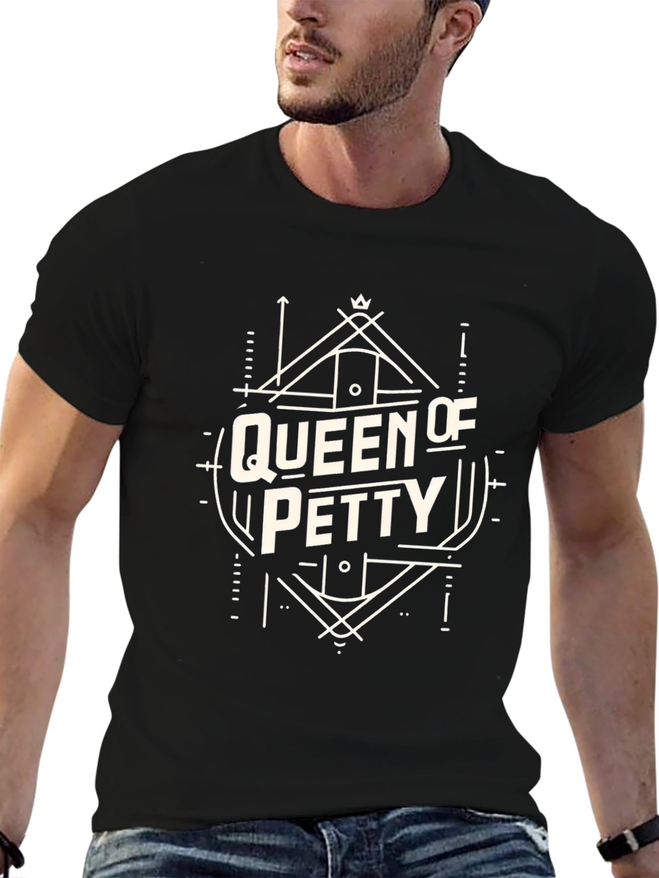 Queen of Petty Black Graphic T-Shirt