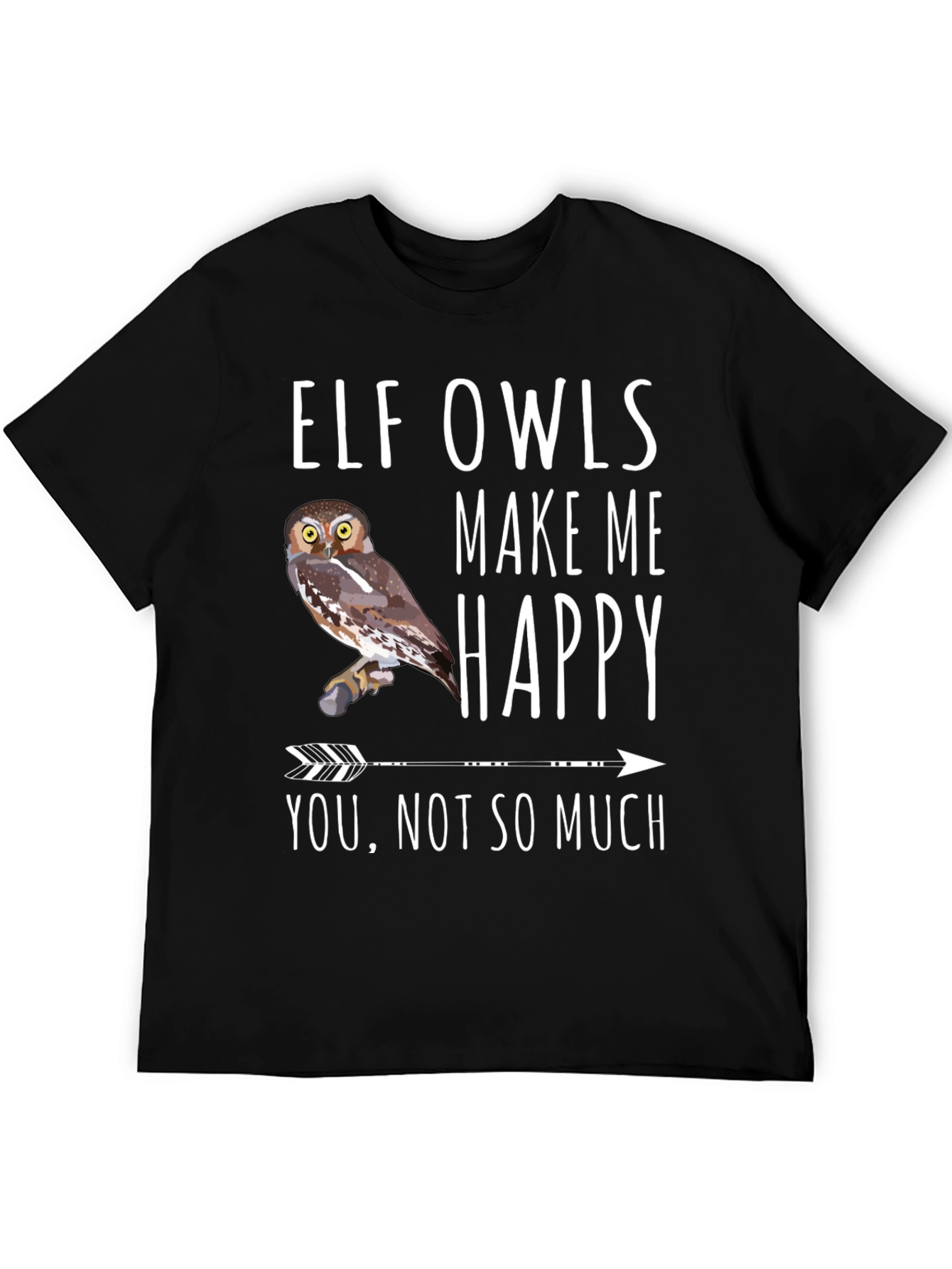 Elf Owls Make Me Happy T-Shirt