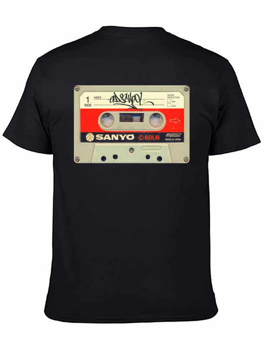 Retro Sanyo Cassette Tape T-Shirt - Vintage Cool