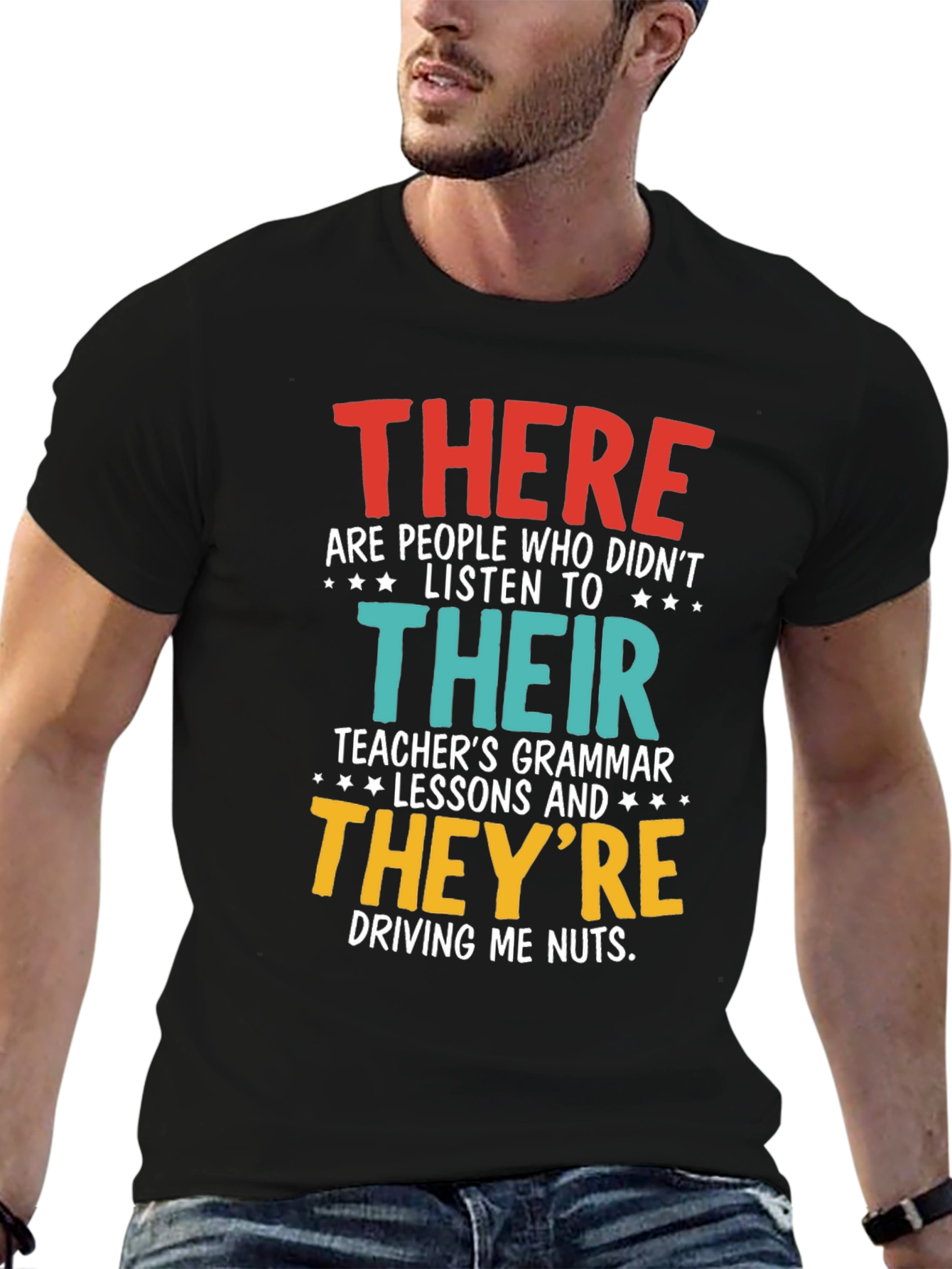 Funny Grammar T-Shirt - There Their Theyre