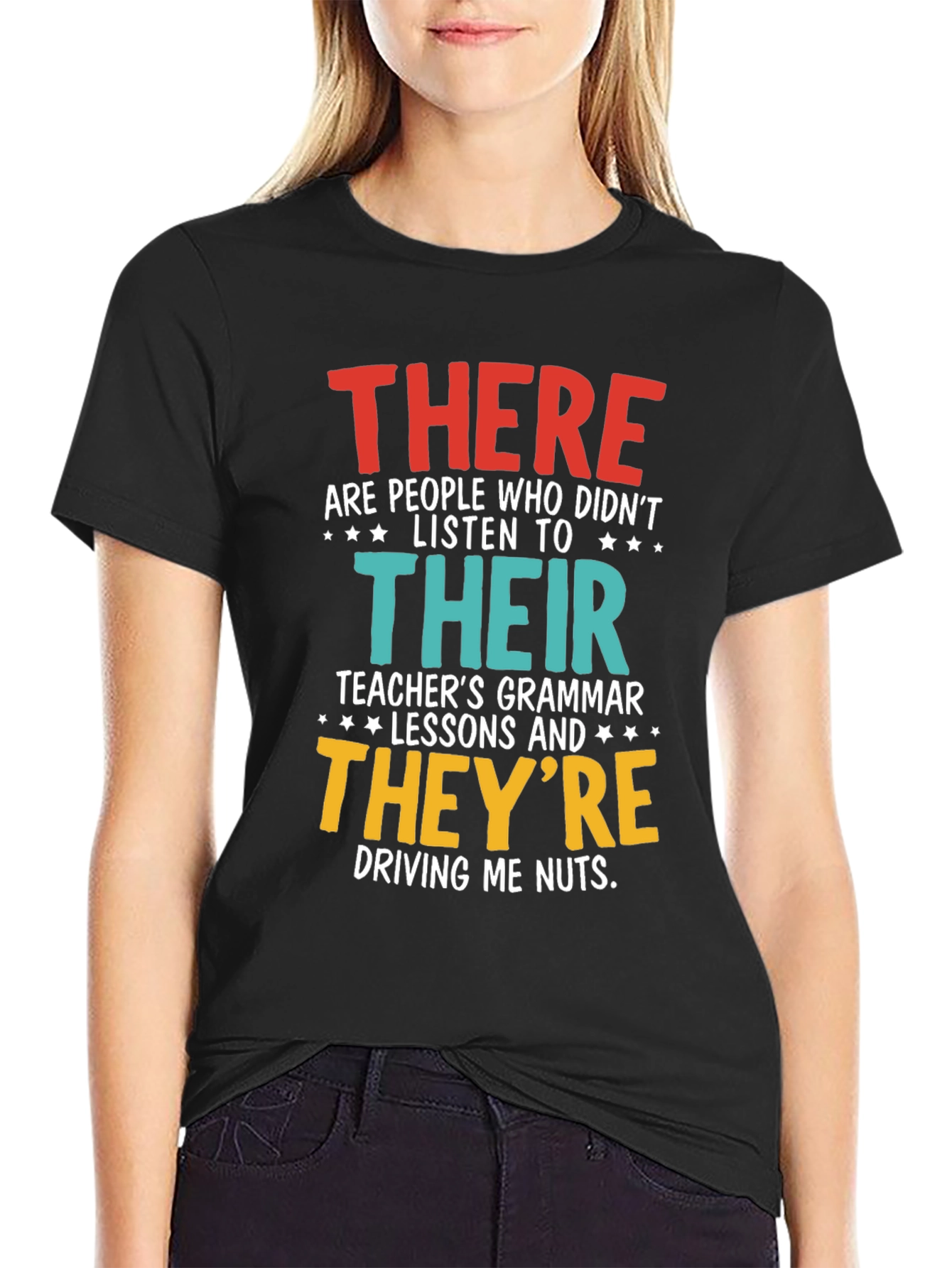 Funny Grammar T-Shirt - There Their Theyre
