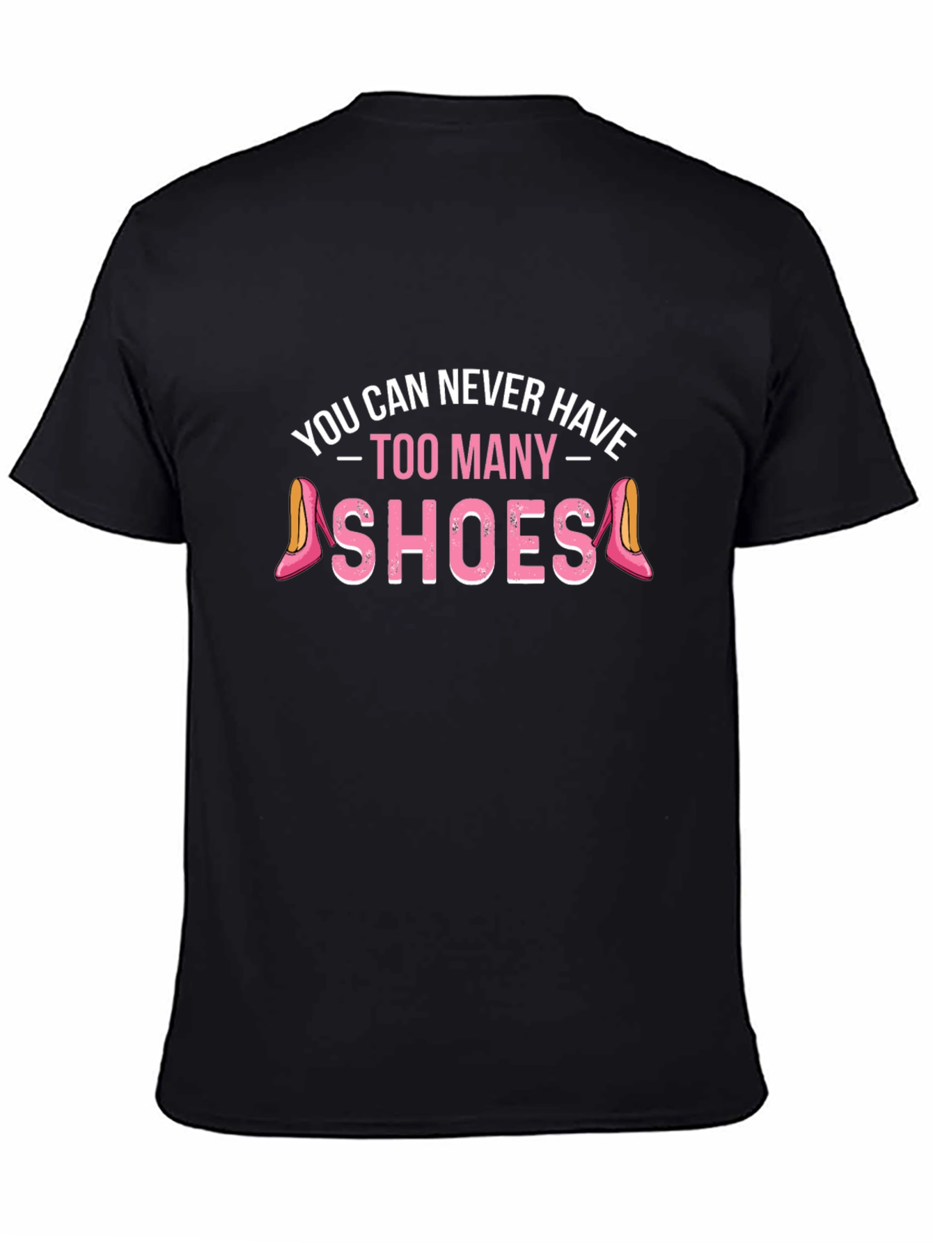 Too Many Shoes Black Graphic Tee