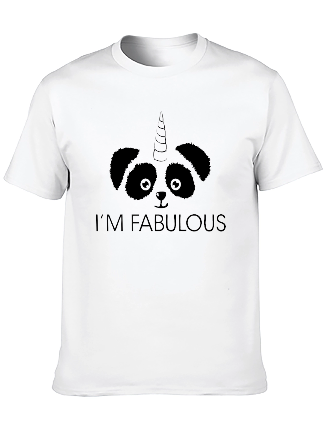 Im Fabulous Panda Unicorn Graphic Tee