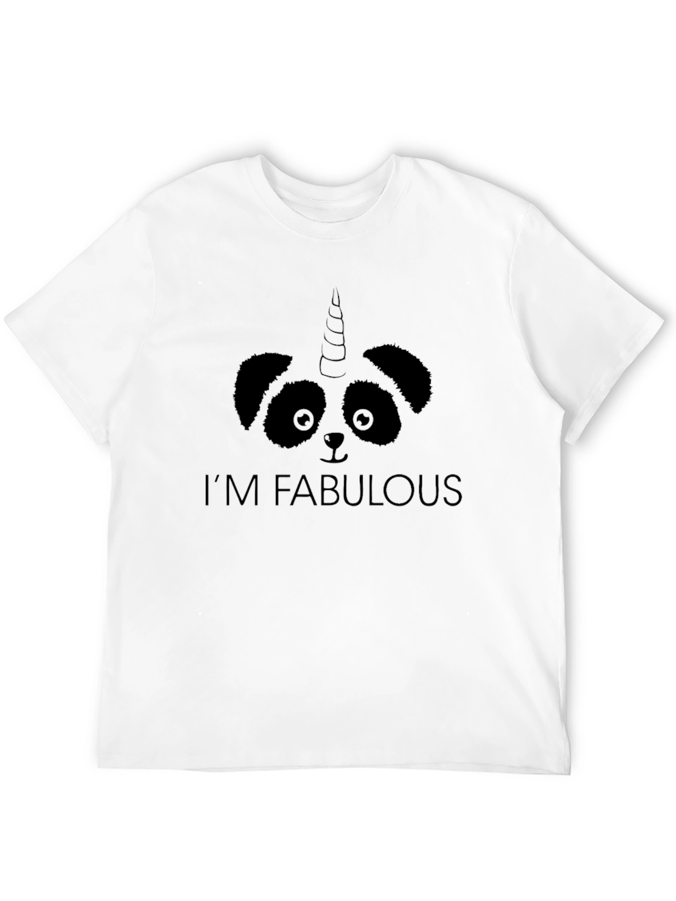 Im Fabulous Panda Unicorn Graphic Tee