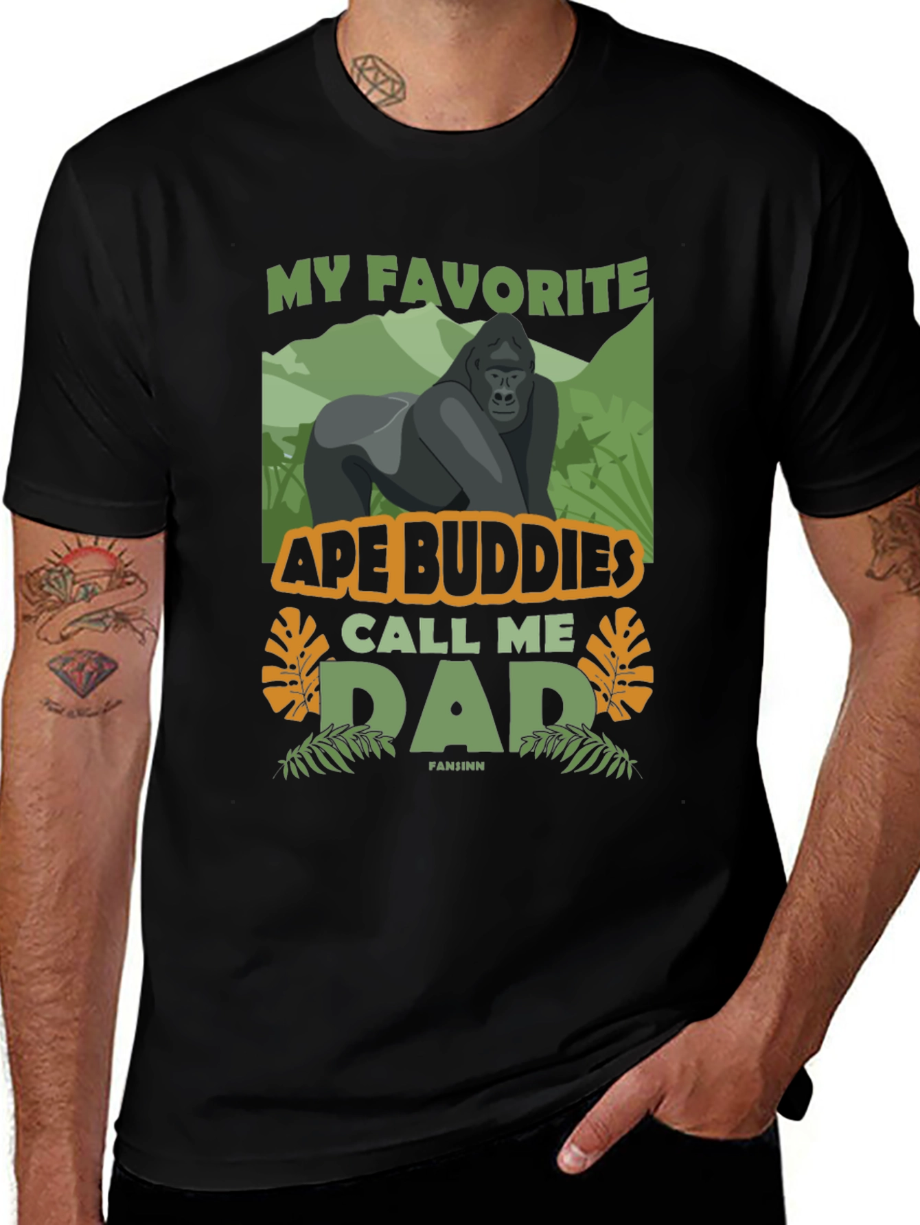 Ape Buddies Dad Graphic T-Shirt