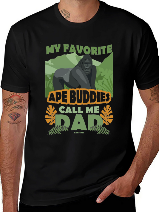 Ape Buddies Dad Graphic T-Shirt