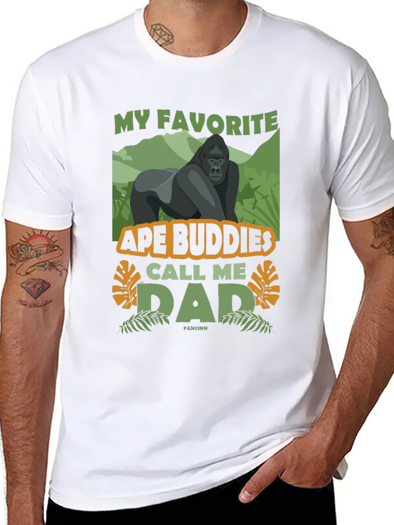 Ape Buddies Dad Graphic T-Shirt