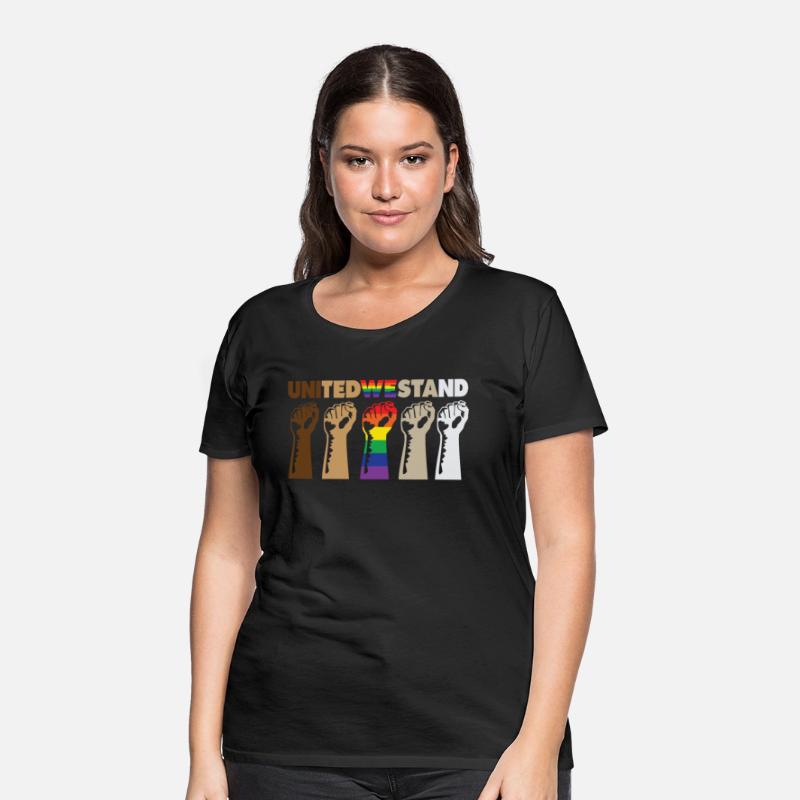 United We Stand Black Lives Matter LGBT Gay Pride