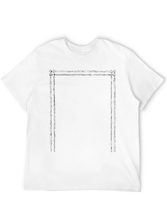 Mens Graphic Border Black T-Shirt
