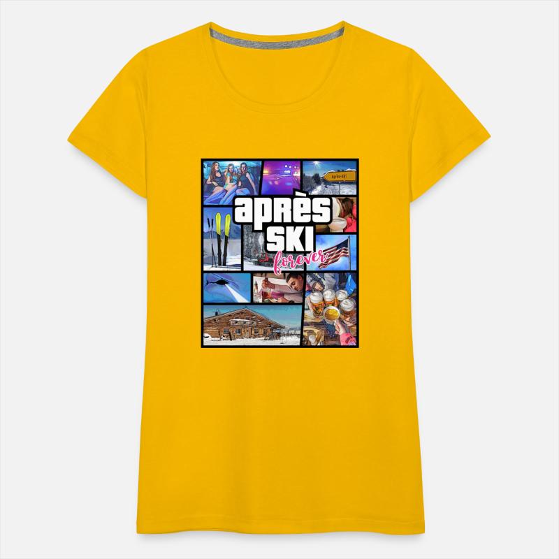 USA Apres Ski Comic Style Design