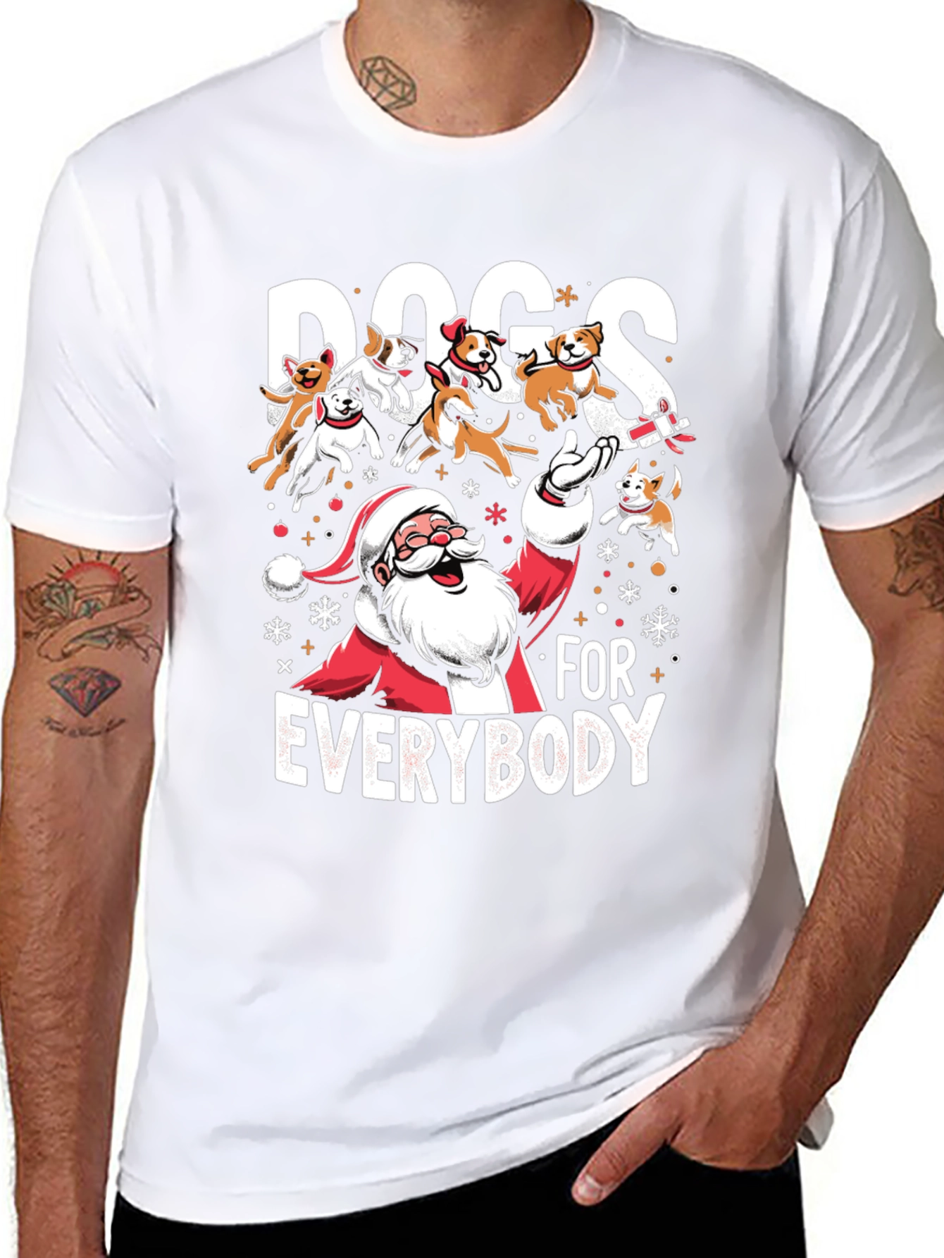 Dogs For Everybody Christmas T-Shirt