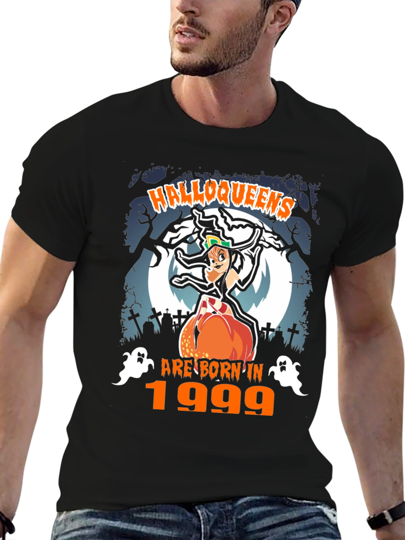 Halloweens Born in 1999 Black T-Shirt