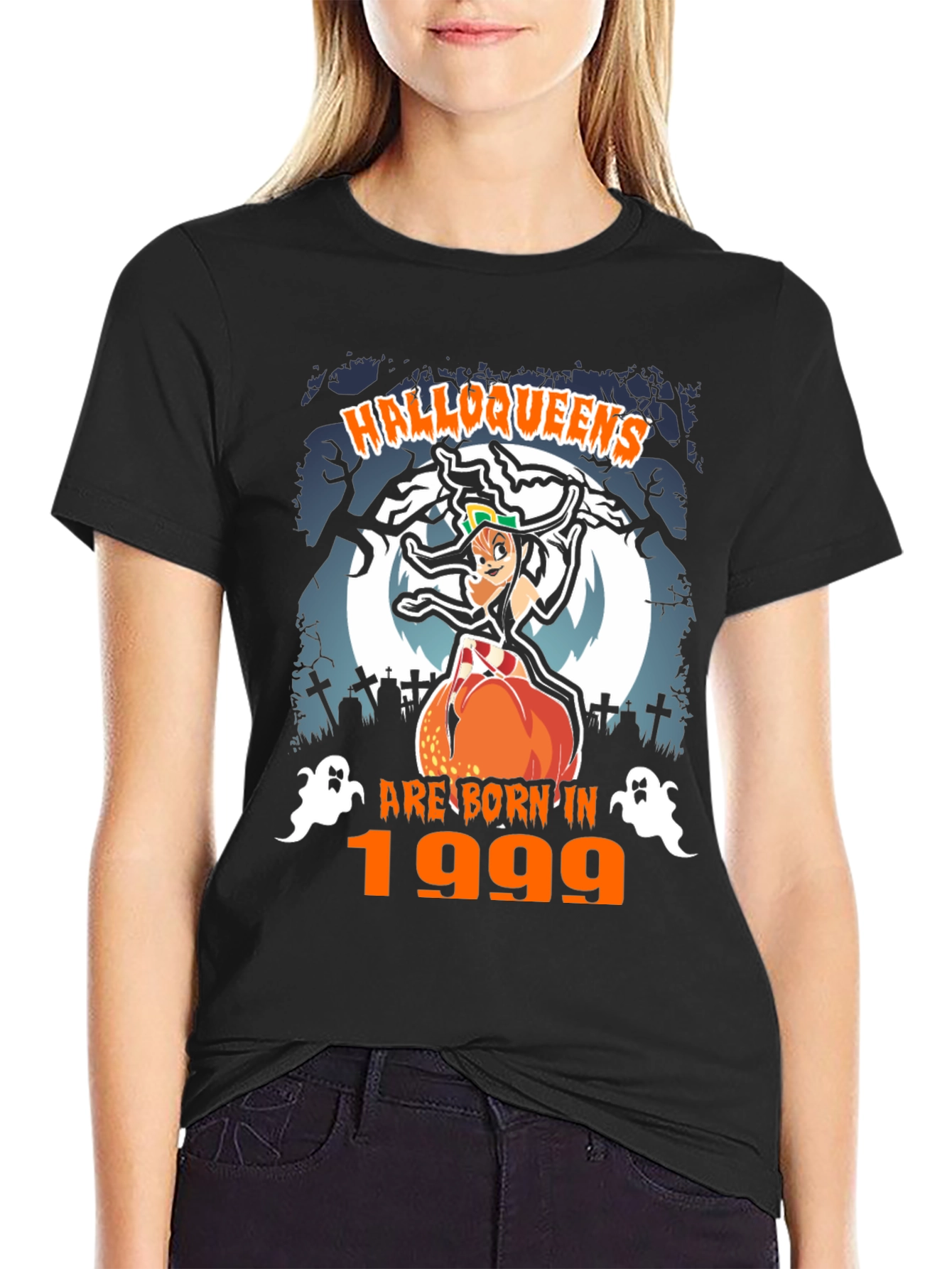 Halloweens Born in 1999 Black T-Shirt