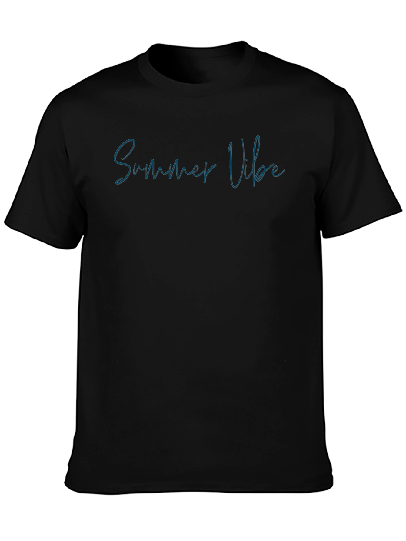 Summer Vibe Black T-Shirt