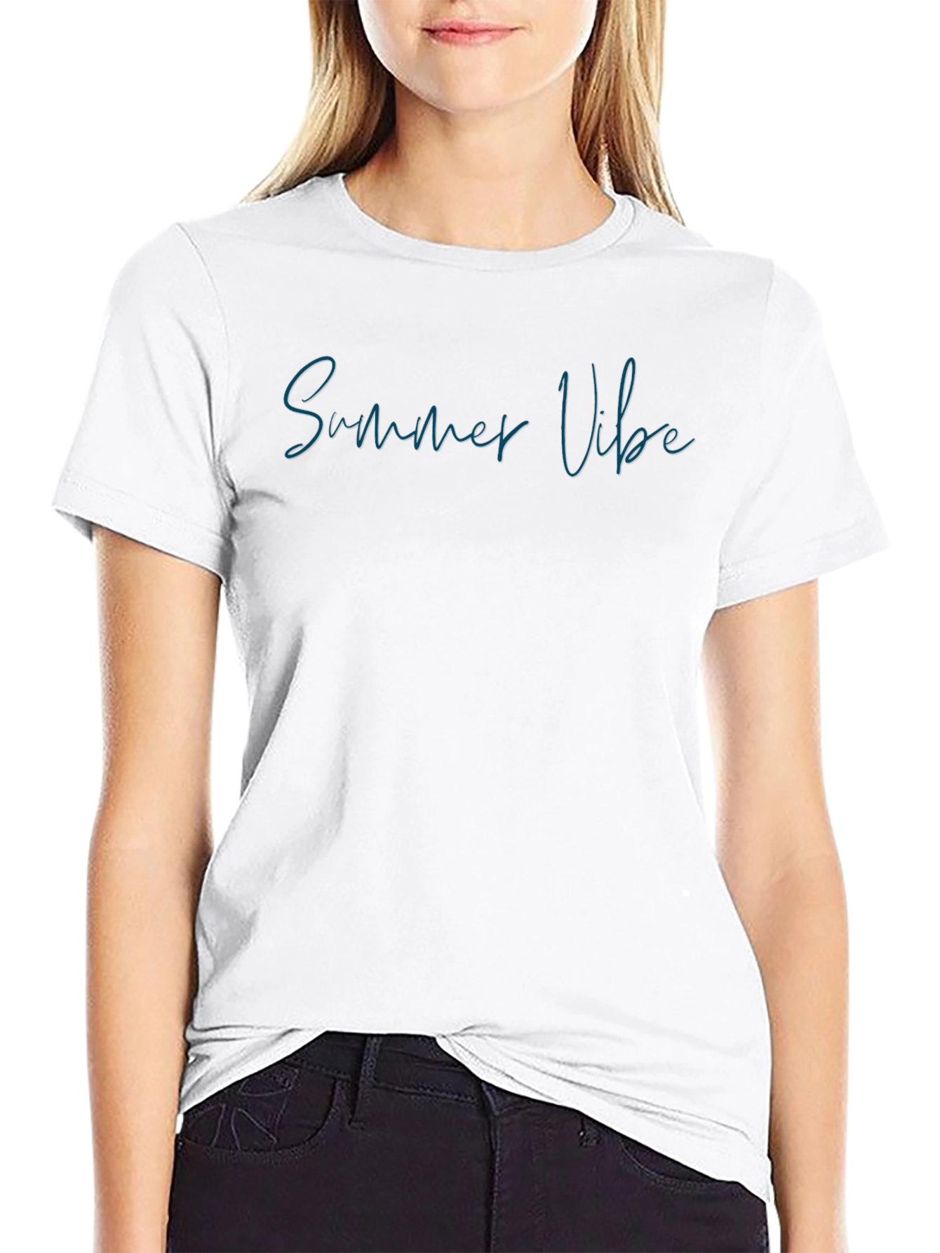 Summer Vibe Black T-Shirt
