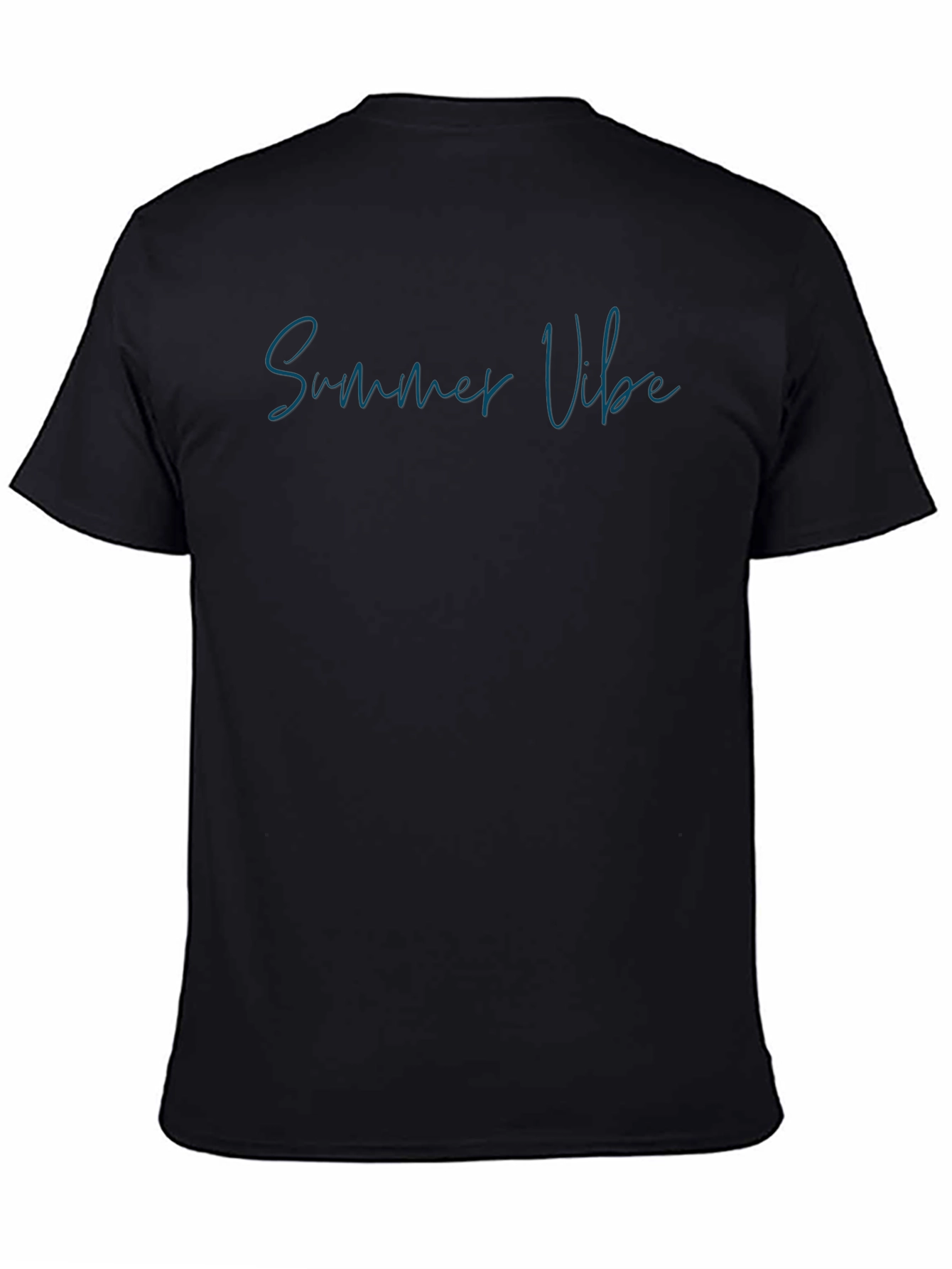 Summer Vibe Black T-Shirt