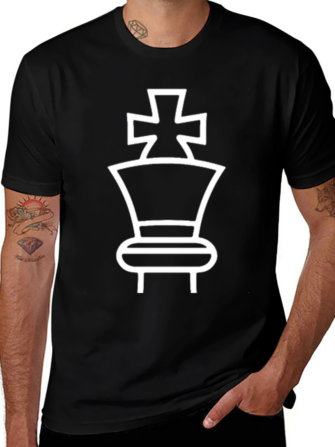 Chess King T-Shirt - Black Graphic Tee