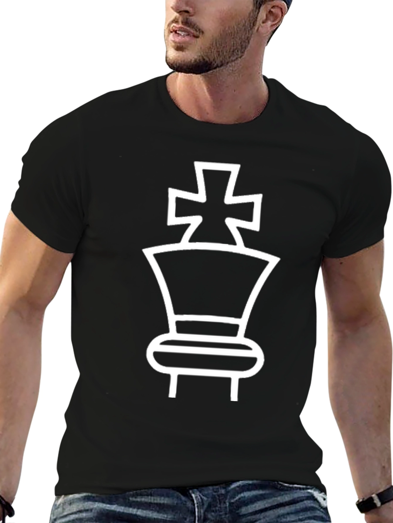 Chess King T-Shirt - Black Graphic Tee