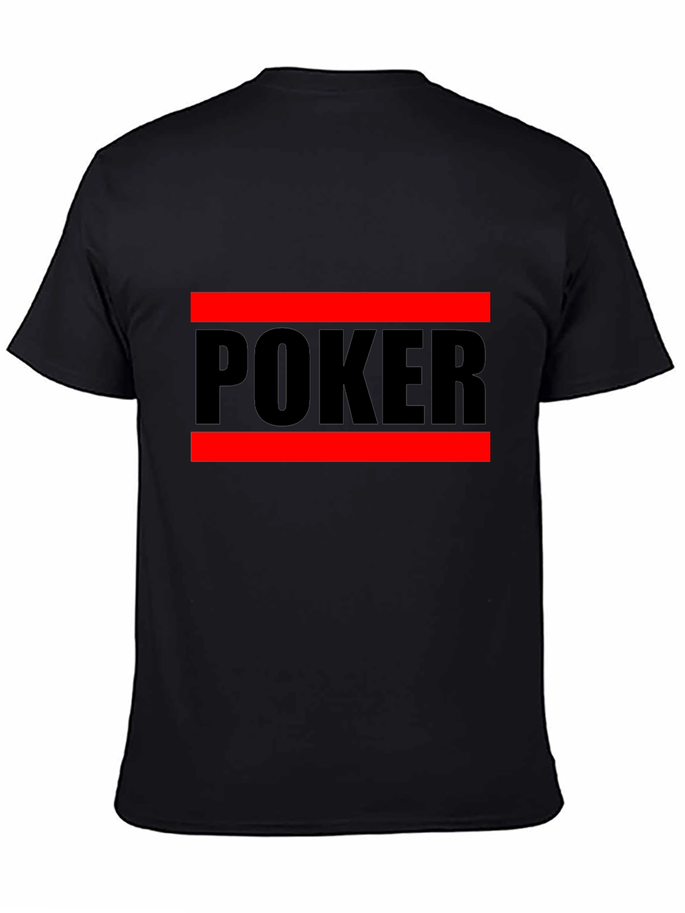 Poker Graphic Tee - Black Crew Neck
