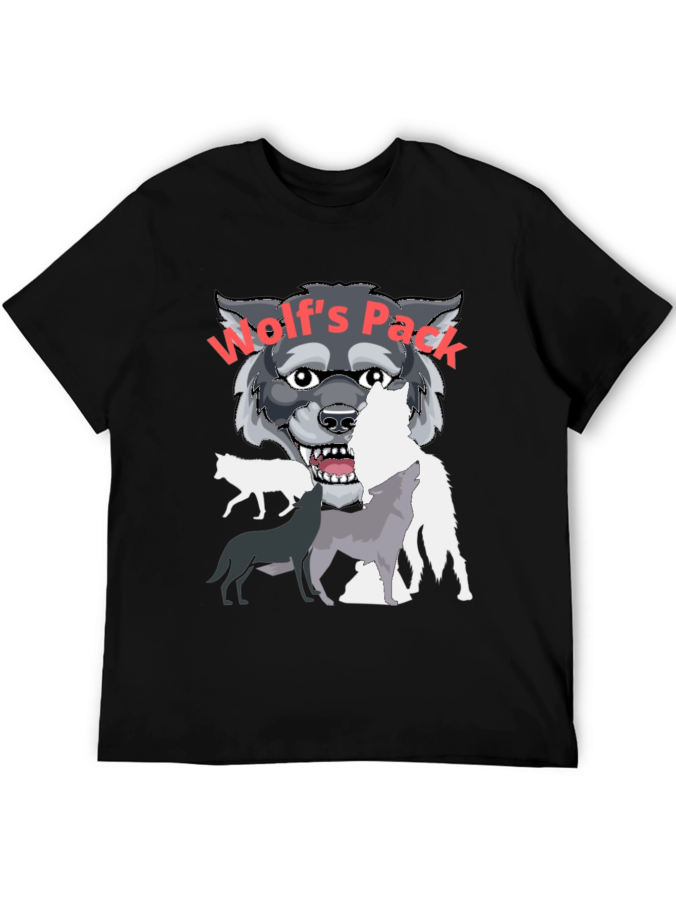 Wolfs Pack Graphic Print Tee