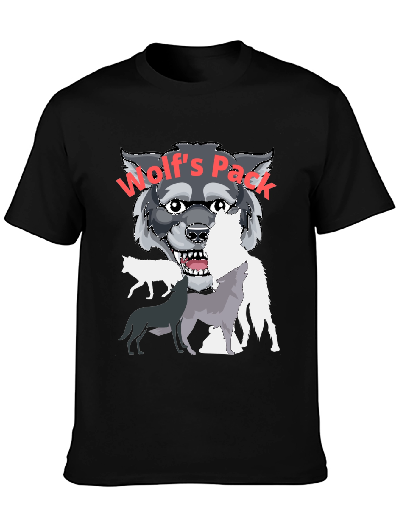 Wolfs Pack Graphic Print Tee