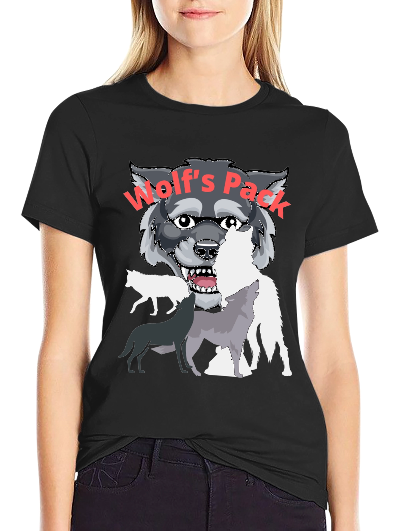Wolfs Pack Graphic Print Tee
