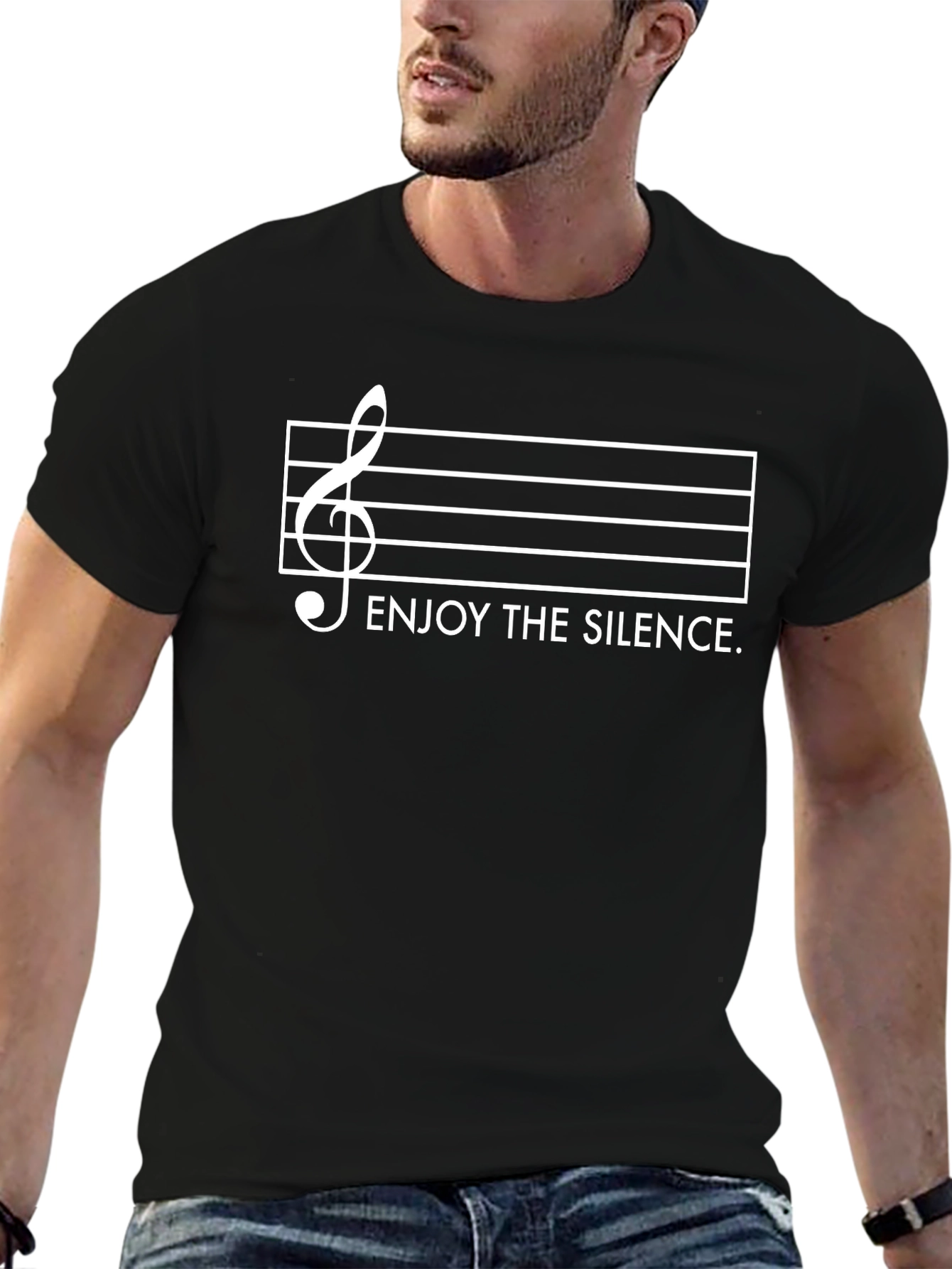 Enjoy the Silence Music Note T-Shirt