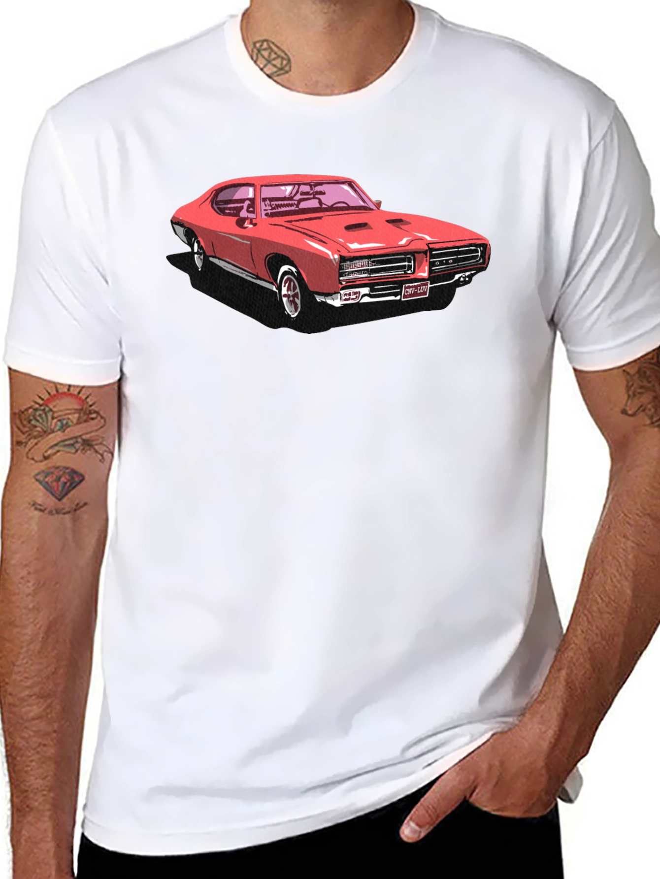Classic Car Graphic Tee - Black