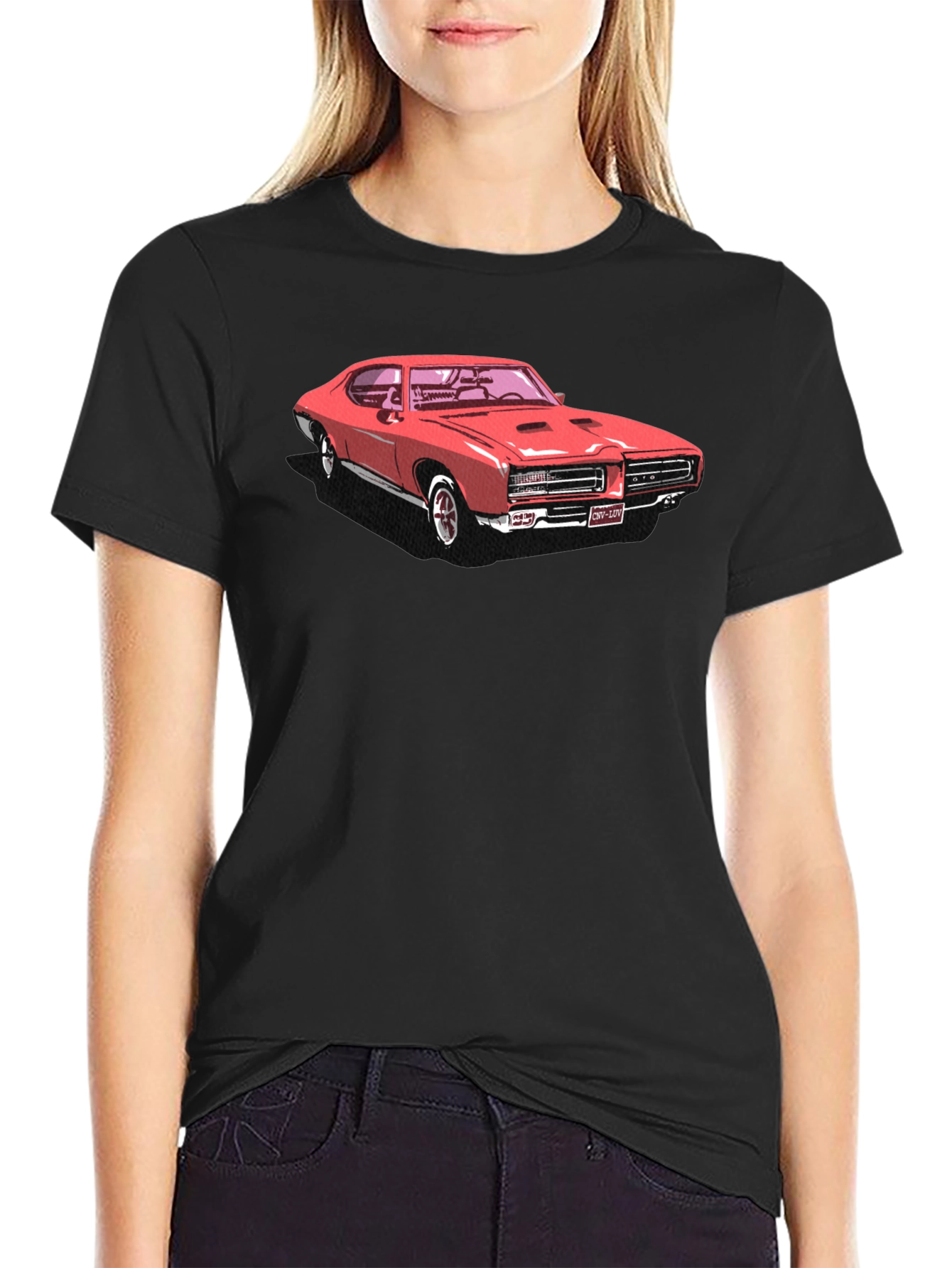 Classic Car Graphic Tee - Black