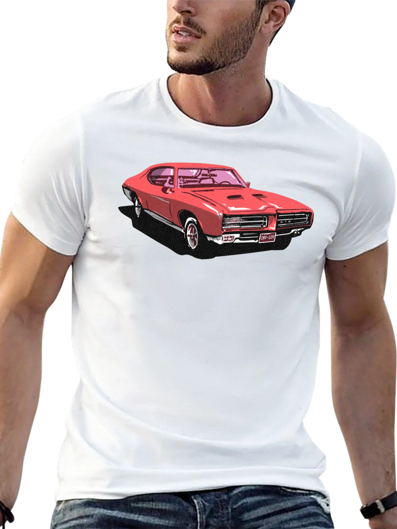 Classic Car Graphic Tee - Black