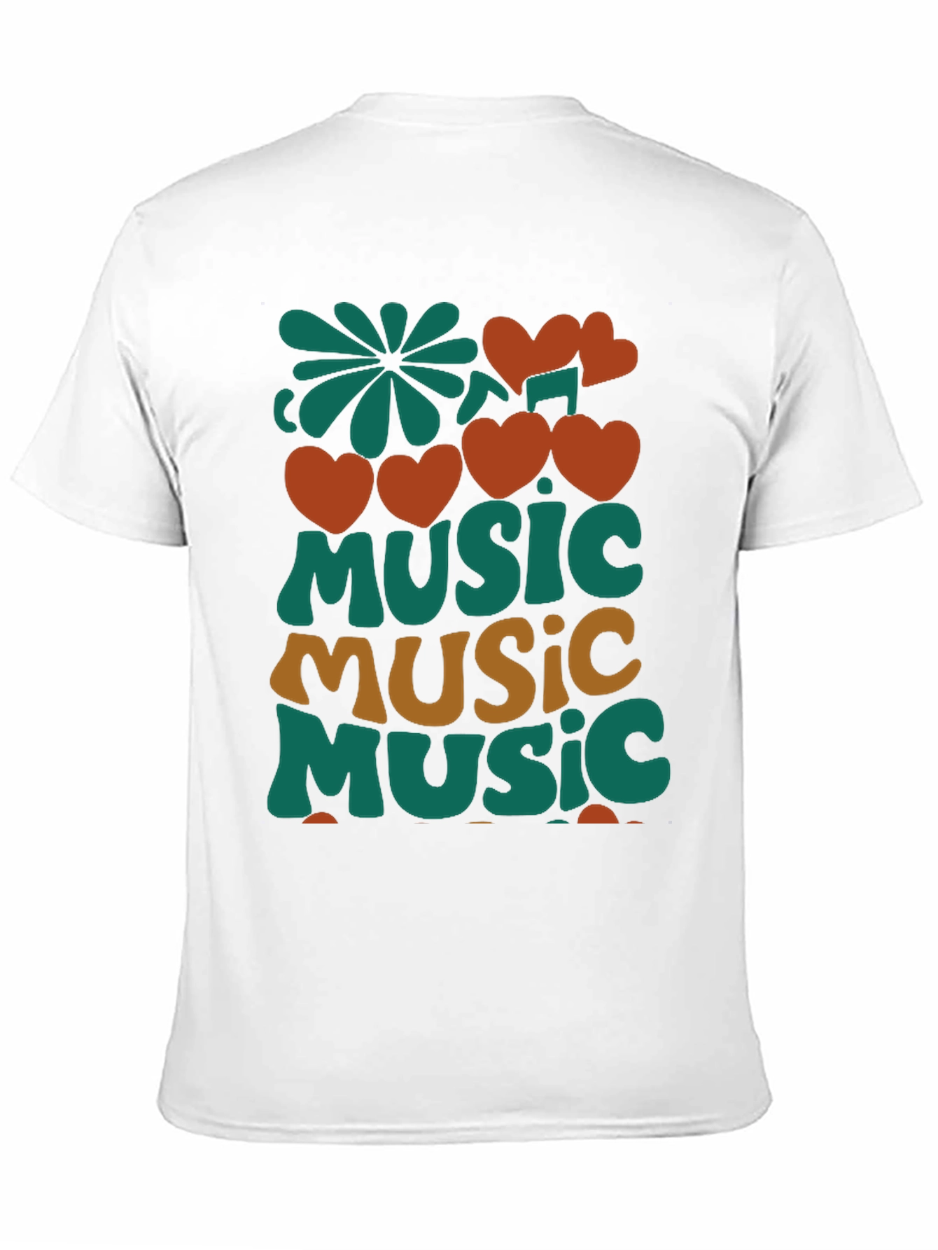 Retro Music Lover Graphic T-Shirt - Black