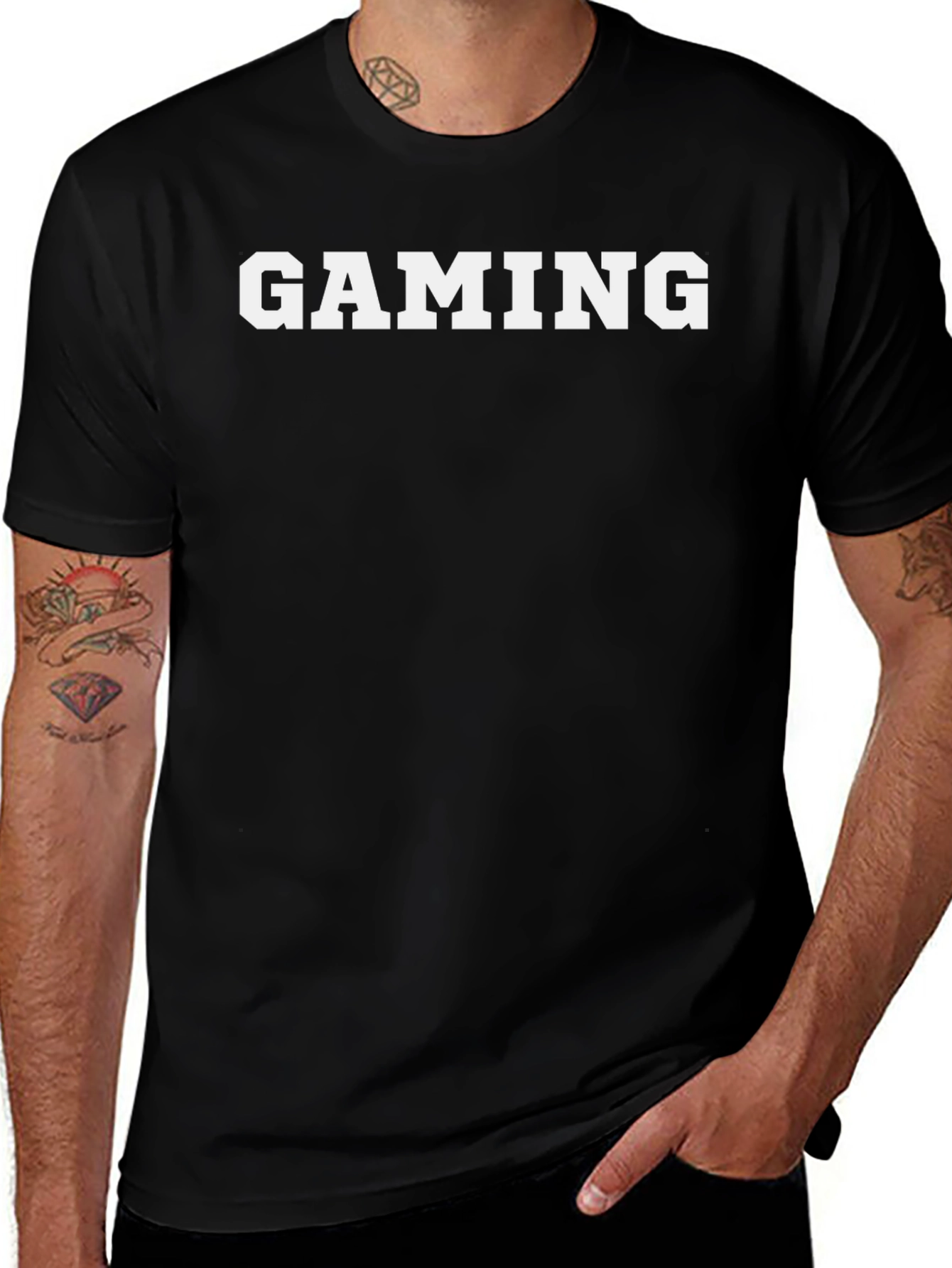 Gaming T-Shirt - Black Cotton Tee