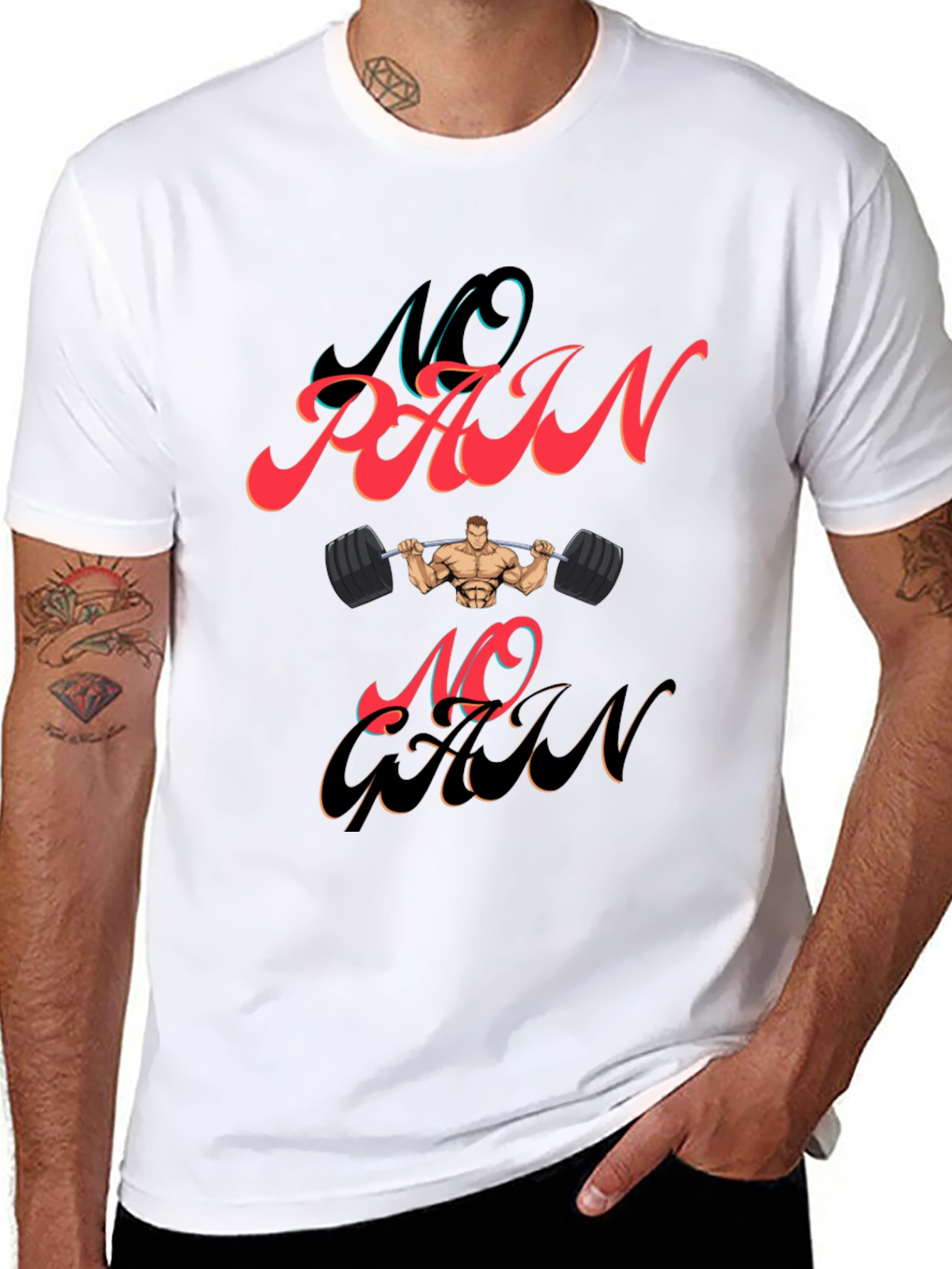 No Pain No Gain Graphic T-Shirt